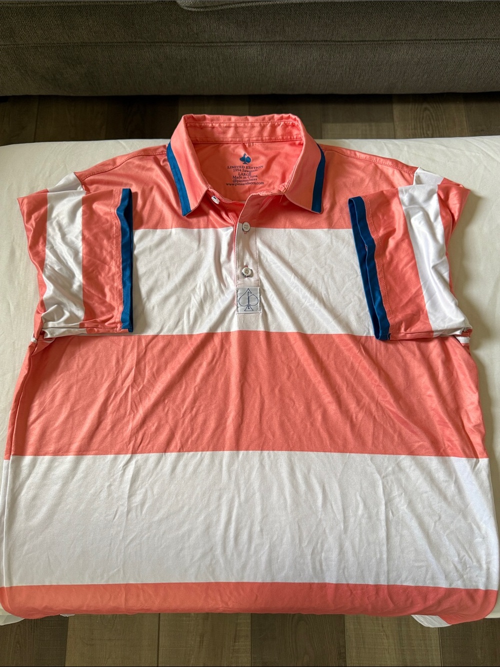 Pins & Aces 1994 Tiger Woods TPC Sawgrass Win Limited Edition Mens Polo